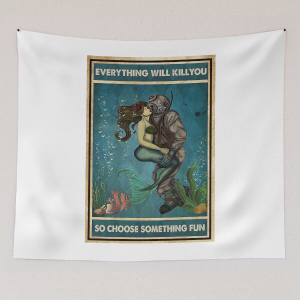 Item preview, Choose Something Fun Mermaid And Scuba Diving designed and sold by RobeLan.