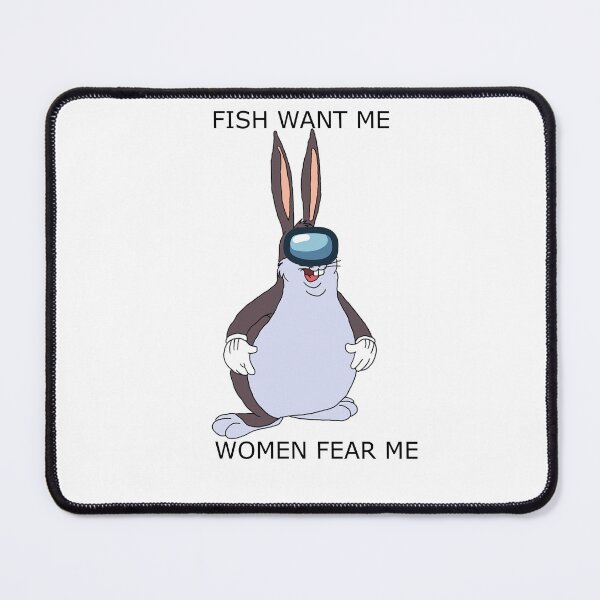 Item preview, Big Chungus Fish Want Me T-Shirt designed and sold by amogusman.