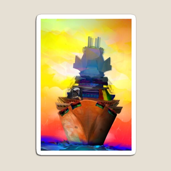 Garveyite Ship Magnet