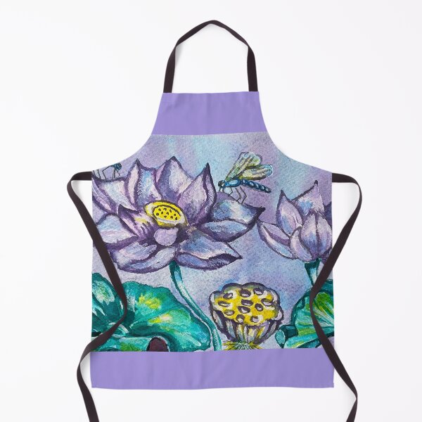 Item preview, Dragonflies on Lotus Flowers designed and sold by pohlma.