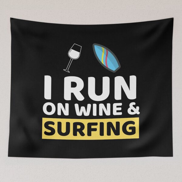 Item preview, I Run On Wine & Surfing Long Sleeve . designed and sold by fringssghear.