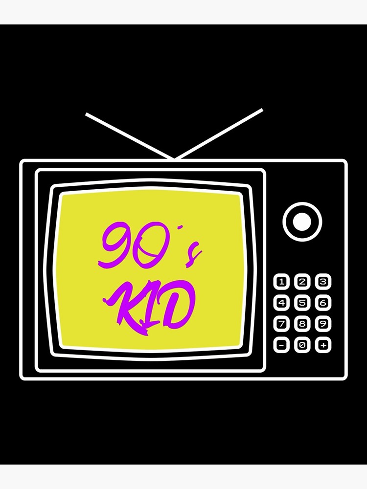 "90s KID with an old tv" Poster for Sale by AdnaJanuz Redbubble