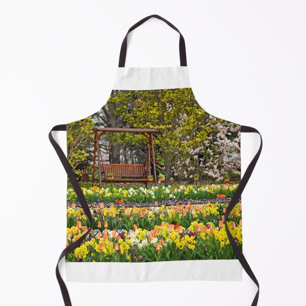 Item preview, Colorful garden with spring flowers in Vienna Austria designed and sold by goceris.