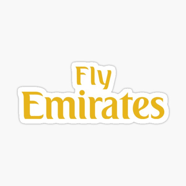 Aufkleber 10cm x 7,5cm Emirates sticker 
