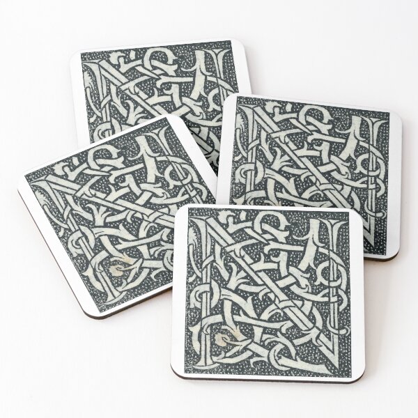 Item preview, Vintage Inspired Letter N-Pattern letter N-Calligraphy Letter N-Large Letter N designed and sold by BestUncommonTee.