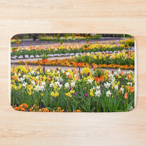 Item preview, Colorful garden with tulip and Kaiser's crown flowers spring season designed and sold by goceris.