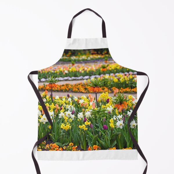 Item preview, Colorful garden with tulip and Kaiser's crown flowers spring season designed and sold by goceris.