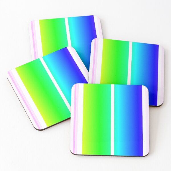 Item preview, blue green and white striped vertical  designed and sold by lausn.