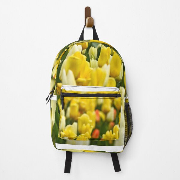 Item preview, Yellow tulip flower garden in springtime designed and sold by goceris.