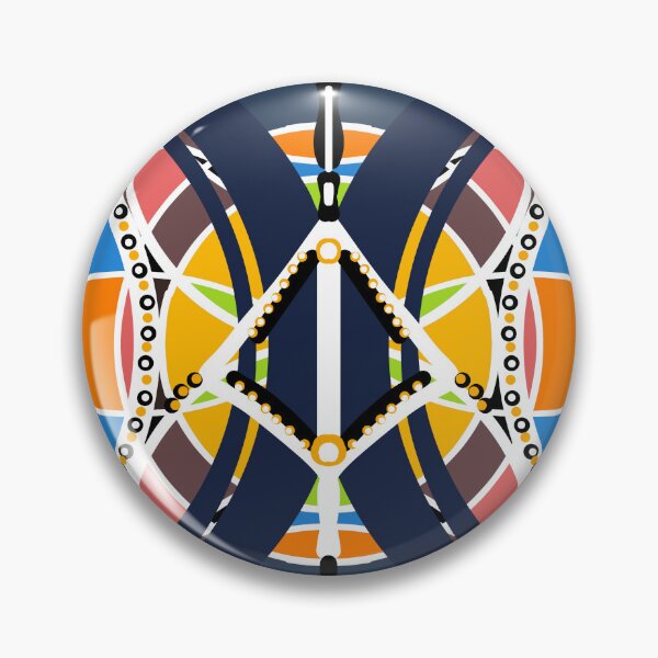 Item preview, African tribal abstract symmetrical pattern designed and sold by Algari.