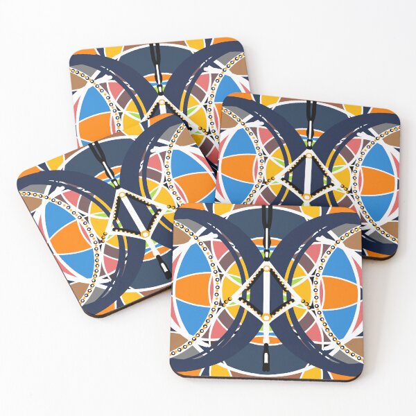 Item preview, African tribal abstract symmetrical pattern designed and sold by Algari.
