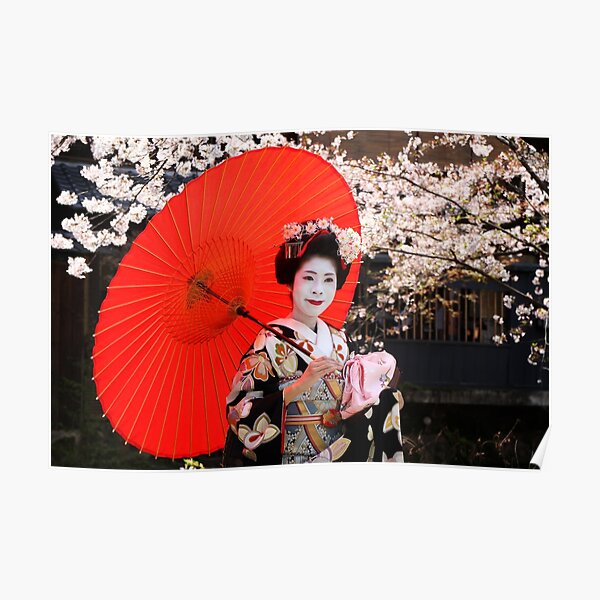Red umbrella Poster