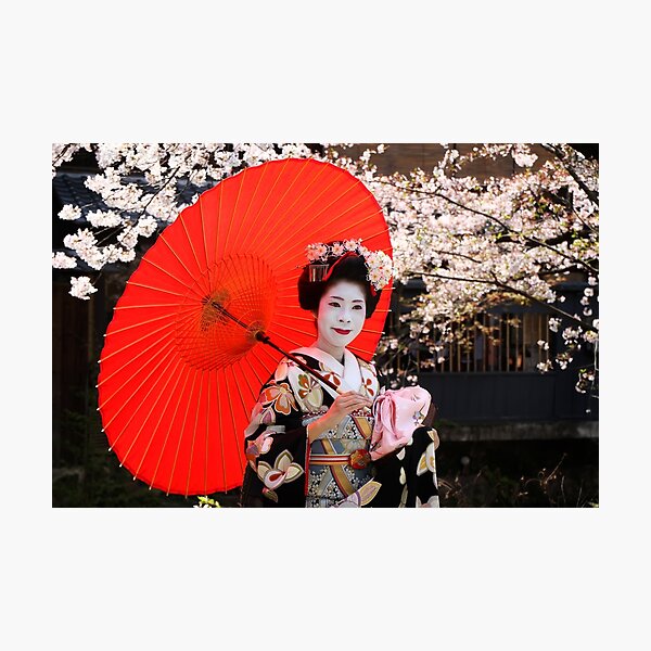 Red umbrella Photographic Print