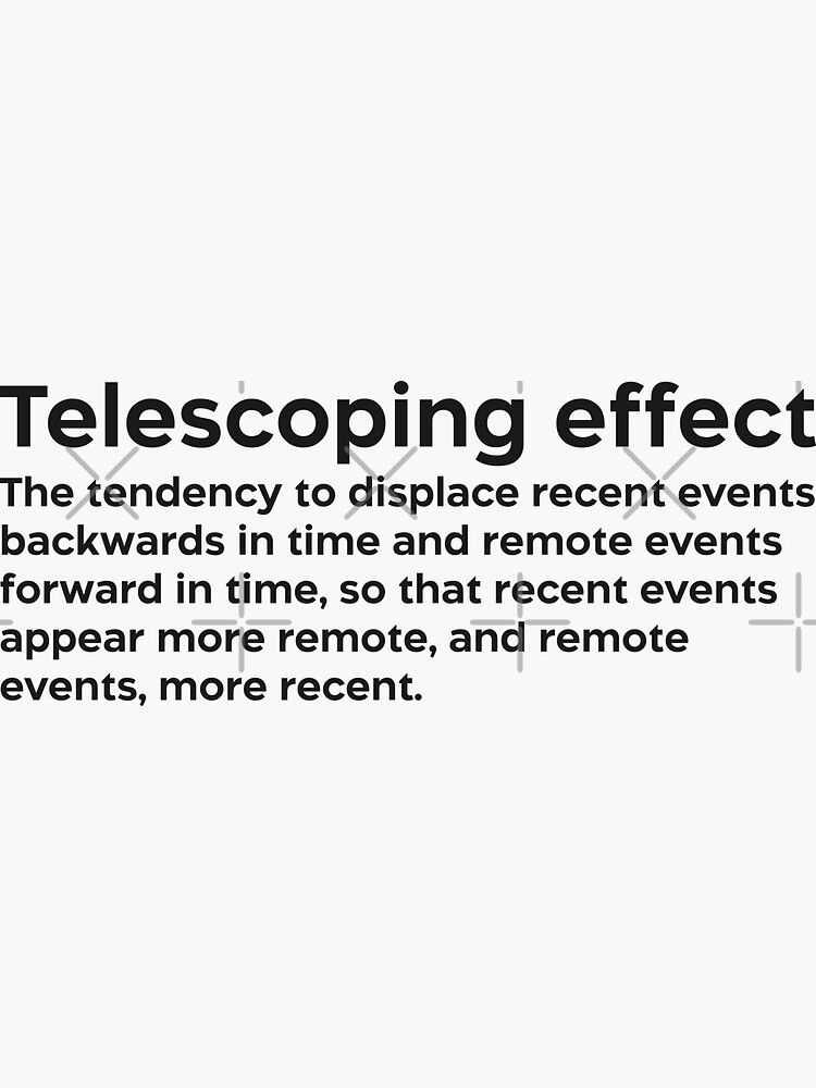 "Telescoping effect black" Sticker by EdimQuotes Redbubble