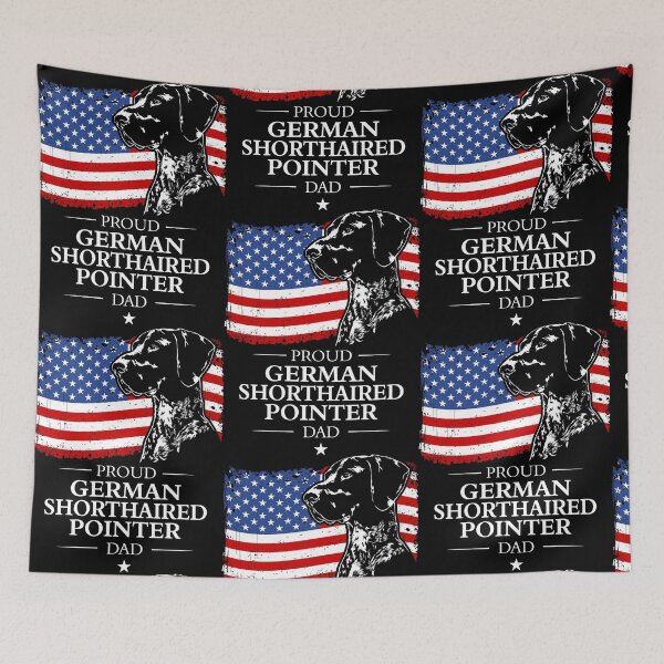 Item preview, German Shorthaired Pointer Dad American Flag Patriotic Dog designed and sold by dogarts.