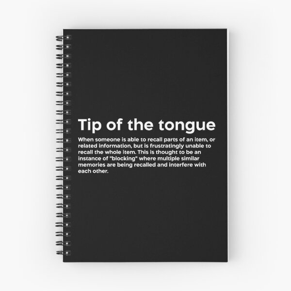 Item preview, Tip of the tongue white designed and sold by EdimQuotes.