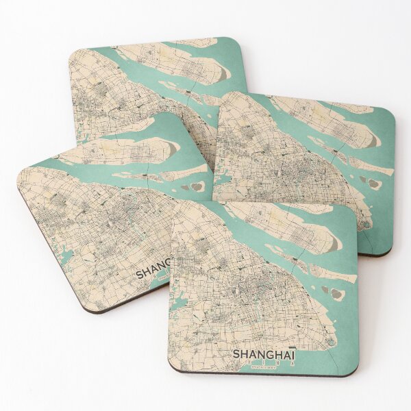 Item preview, Shanghai City Map of China - Vintage designed and sold by deMAP.