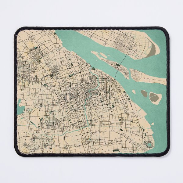 Item preview, Shanghai City Map of China - Vintage designed and sold by deMAP.