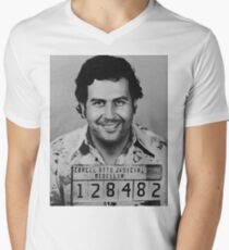Pablo Escobar Mugshot Men's V-Neck T-Shirt