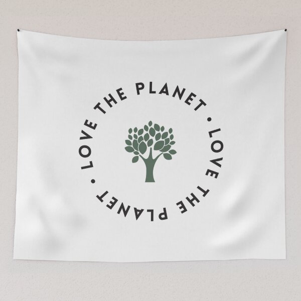 Item preview, Minimal Love the Planet Circle Text designed and sold by XuanAnhAS.