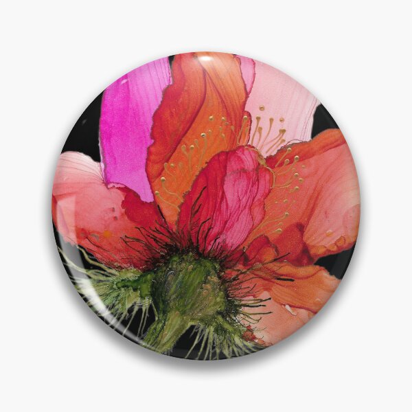 Item preview, Rippled peach flower designed and sold by Gill Barrett Art.