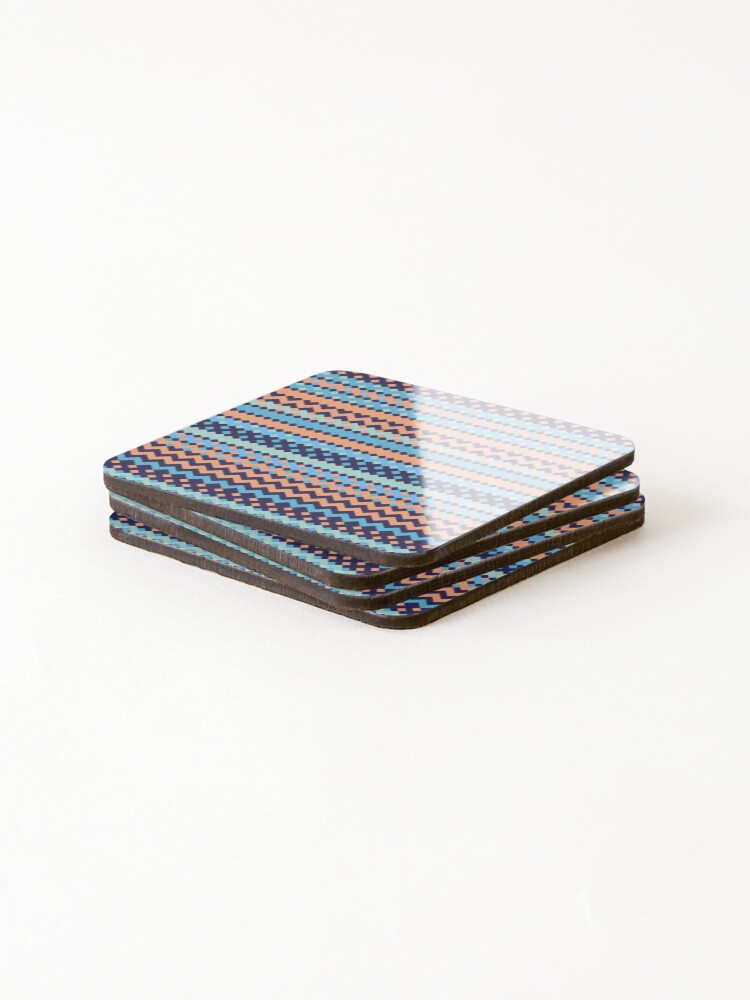 Thumbnail 4 of 5, Coasters (Set of 4), Sawtooth 16 designed and sold by genpythonart.