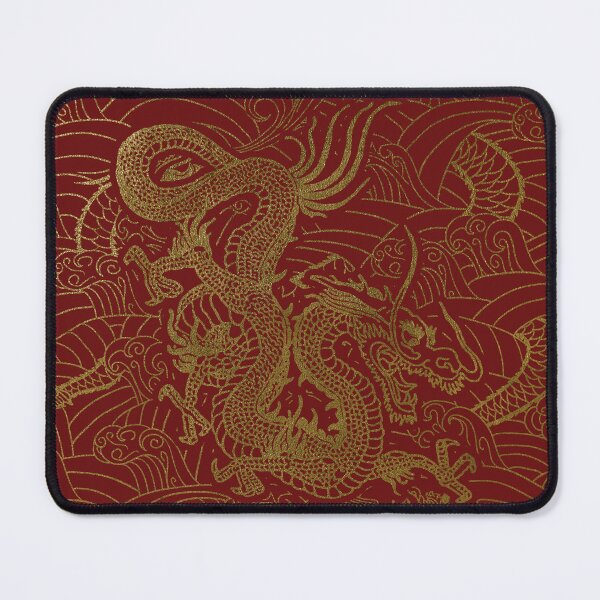 Item preview, Copy of Golden Chinese Dragon Pattern / Maroon Background designed and sold by EddieBalevo.