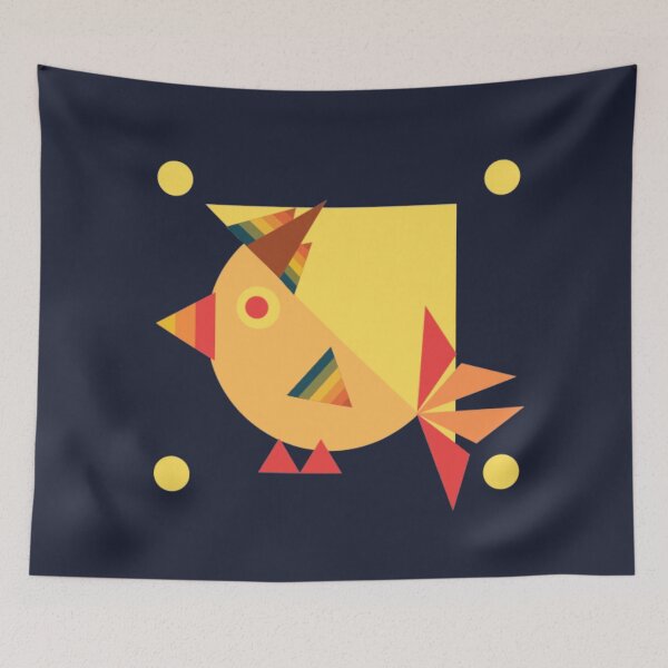 Item preview, Is it a bird? Cute rectangle and circle bird designed and sold by APURU.