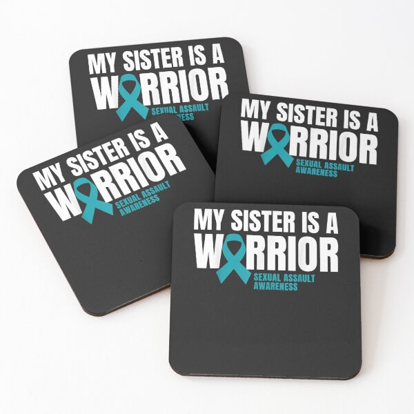 Item preview, My Sister is a Warrior Sexual Assault Awareness Teal Ribbon  designed and sold by luongminhanhthu.