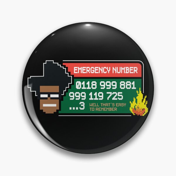 Item preview, The IT Crowd Emergency Number designed and sold by GeeksUnique.