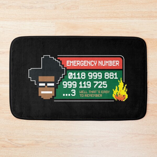 Item preview, The IT Crowd Emergency Number designed and sold by GeeksUnique.