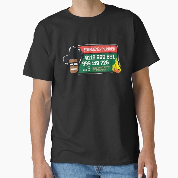 Item preview, The IT Crowd Emergency Number designed and sold by GeeksUnique.