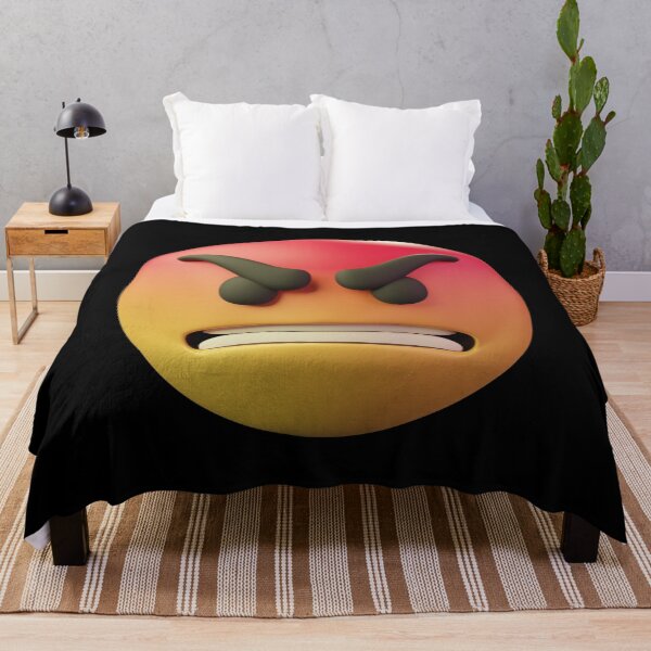 Aperçu de l'œuvre Emoji Smiley en colère 3D créée et vendue par 3Dimension.