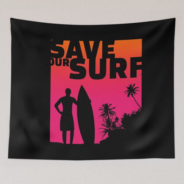 Item preview, Save Our Surf Ecology Environmental Protection Surfing Quote Classic . designed and sold by zamzamqgdeba.