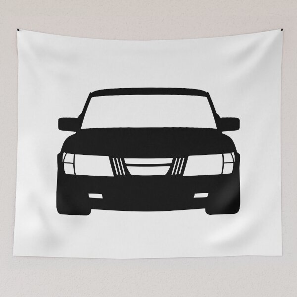 Item preview, Saab 900 1979-1983 black silhouette designed and sold by EdimDesign.