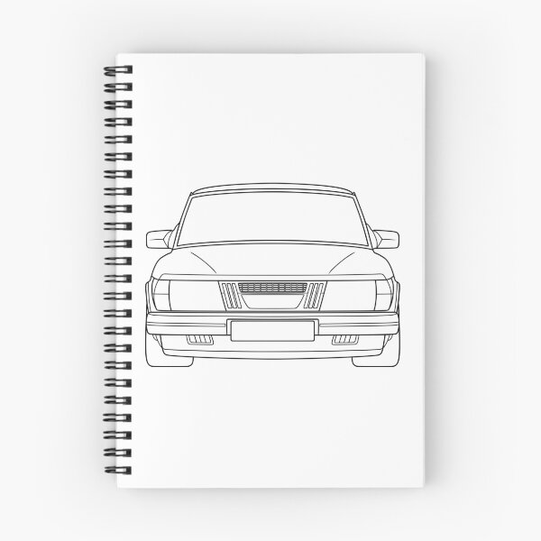 Item preview, Saab 900 1979-1983 black lines designed and sold by EdimDesign.