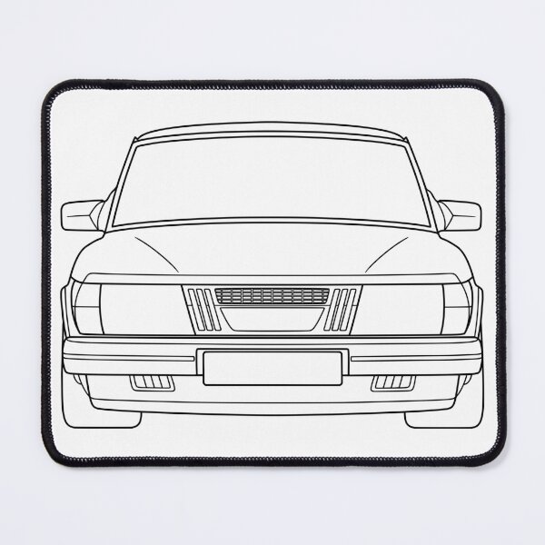 Artikelvorschau, Saab 900 1979-1983 schwarze Linien entworfen und verkauft von EdimDesign.