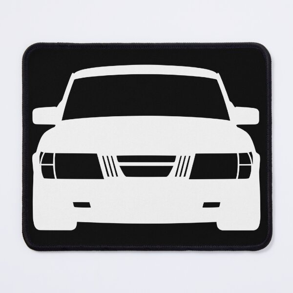Item preview, Saab 900 1979-1983 white silhouette designed and sold by EdimDesign.