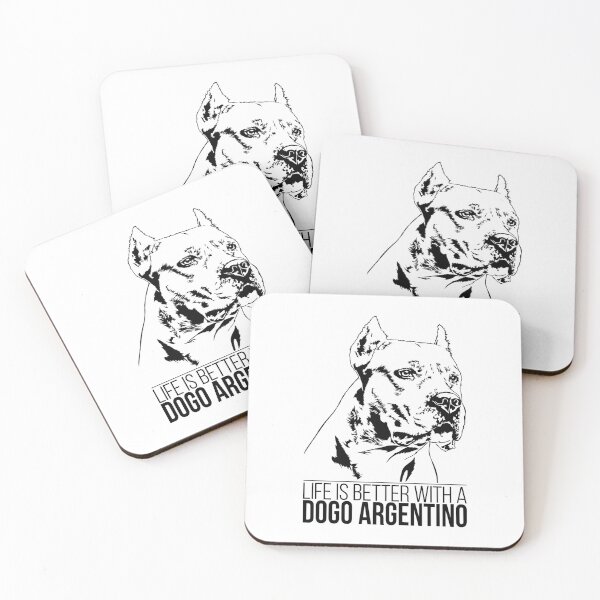 Item preview, Dogo Argentino life is better Dog saying dog designed and sold by dogarts.