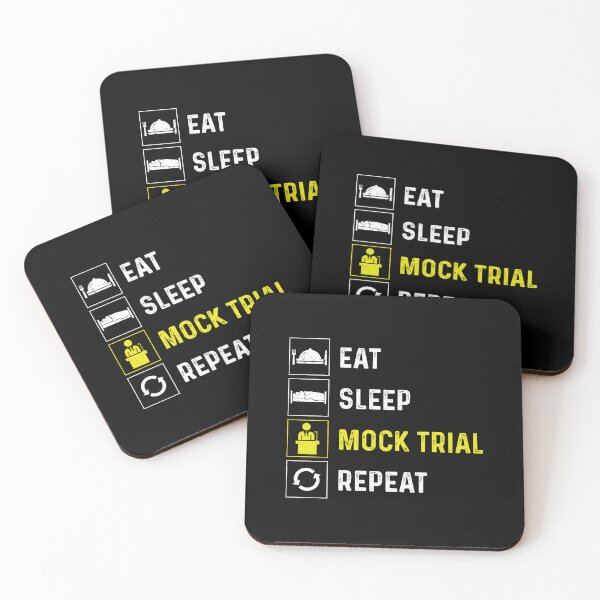 Item preview, Eat Sleep Funny Mock Trial For A Law Student Future Lawyer designed and sold by StrongShirts.