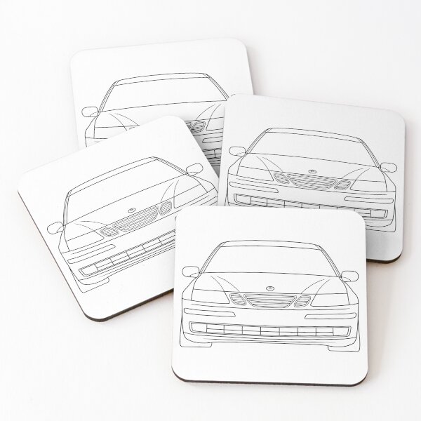 Item preview, Saab 9-3 2003-2014 black lines designed and sold by EdimDesign.