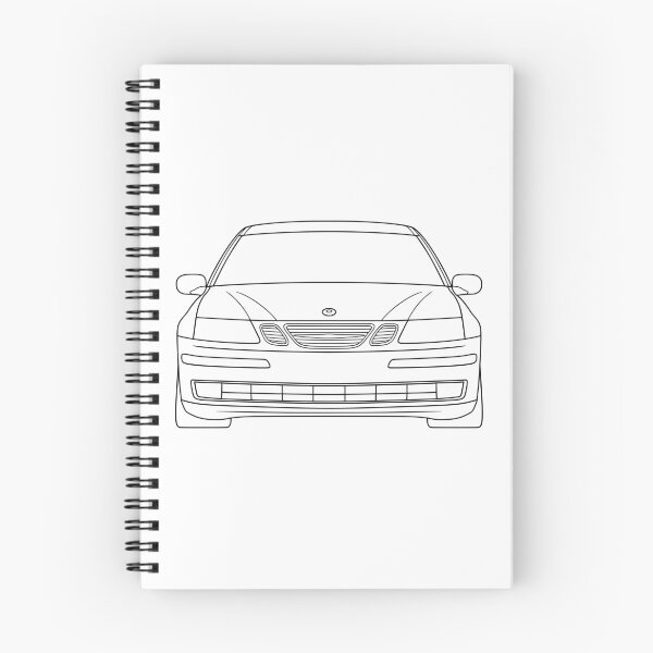 Item preview, Saab 9-3 2003-2014 black lines designed and sold by EdimDesign.