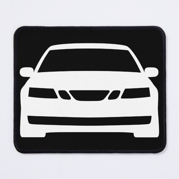 Item preview, Saab 9-3 2003-2014 white silhouette designed and sold by EdimDesign.