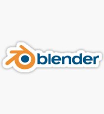 blender horizontal logo Sticker