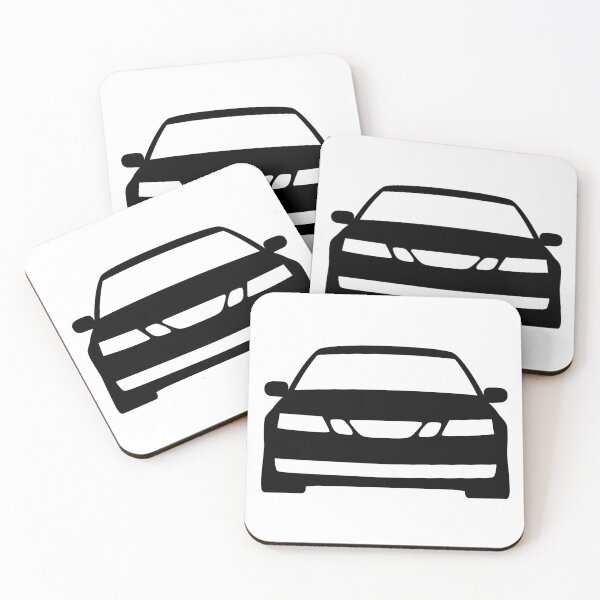 Item preview, Saab 9-3 2003-2014 black silhouette designed and sold by EdimDesign.