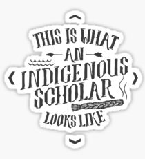 Indigenous Scholar (Gray) Sticker