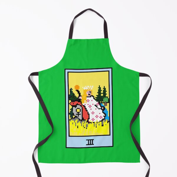 Item preview, Wait, is this pixel art tarot? Green - Major Arcana 'The Empress' (Design for T-shirt, stickers and other accessories) designed and sold by Pixel Waite.