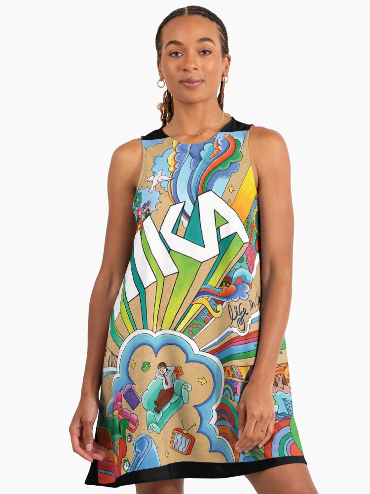 Mika life in cartoon motion" A-Line Dress for Sale by DotWells153 | Redbubble Mika life in cartoon motion" A-Line Dress for Sale by DotWells153 | Redbubble