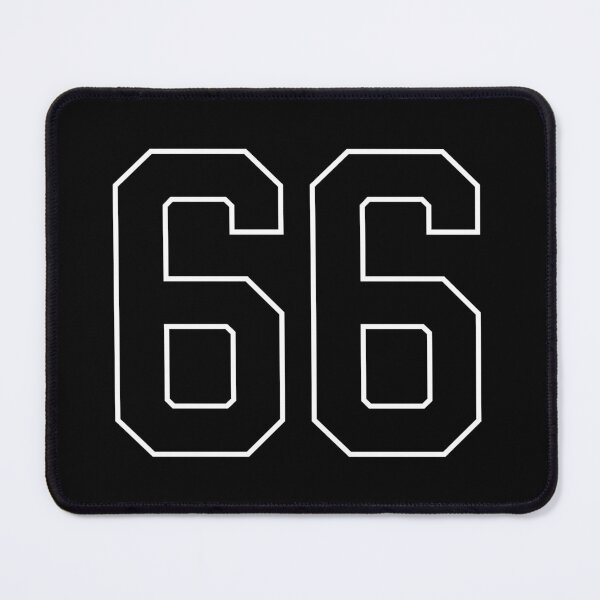 Item preview, Black Number 66 lucky sports jersey sixty six designed and sold by HeavyStyle.