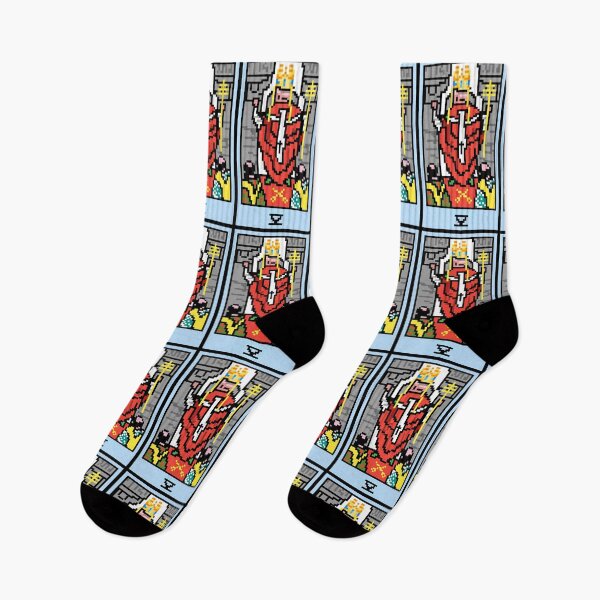 Item preview, Wait, is this pixel art tarot? Green - Major Arcana 'The Hierophant' (Design for T-shirt, stickers and other accessories) designed and sold by Pixel Waite.